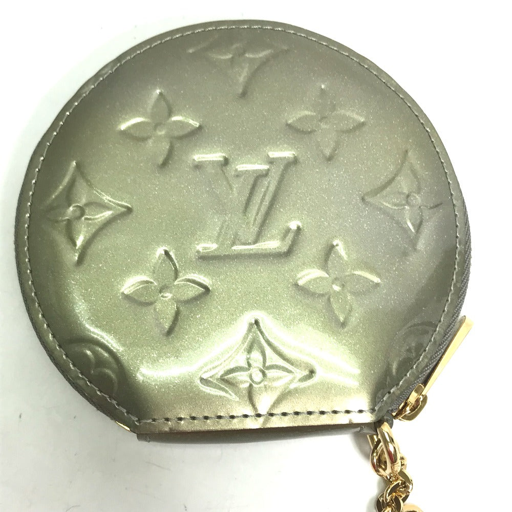 LOUIS VUITTON Coin case M91387 Monogram Vernis Silver Monogram Vernis portomone cock Women Used