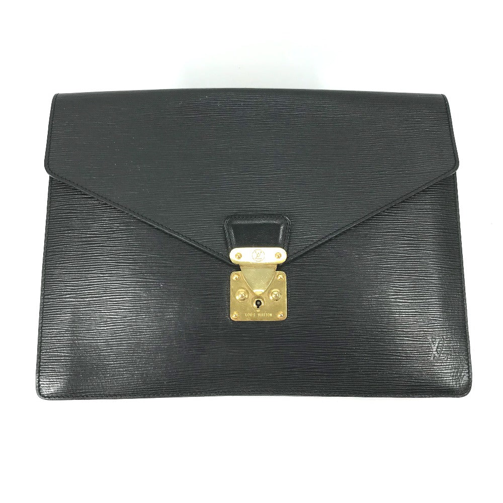 LOUIS VUITTON Clutch bag Ｍ54452 Epi Leather black Epi Porto Document Case