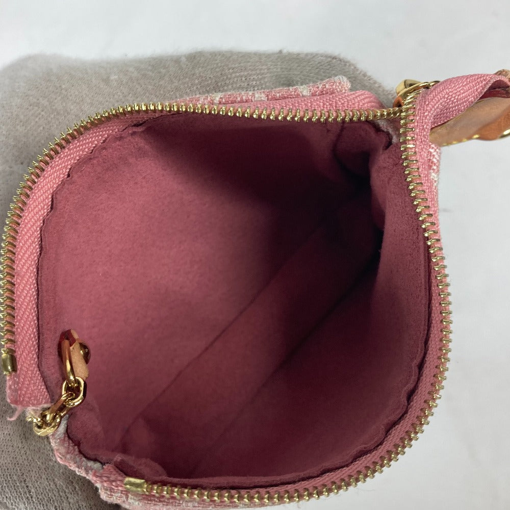 LOUIS VUITTON Coin case M81176 Monogram denim pink Monogram jacquard denim Micro Pochette Accessoires