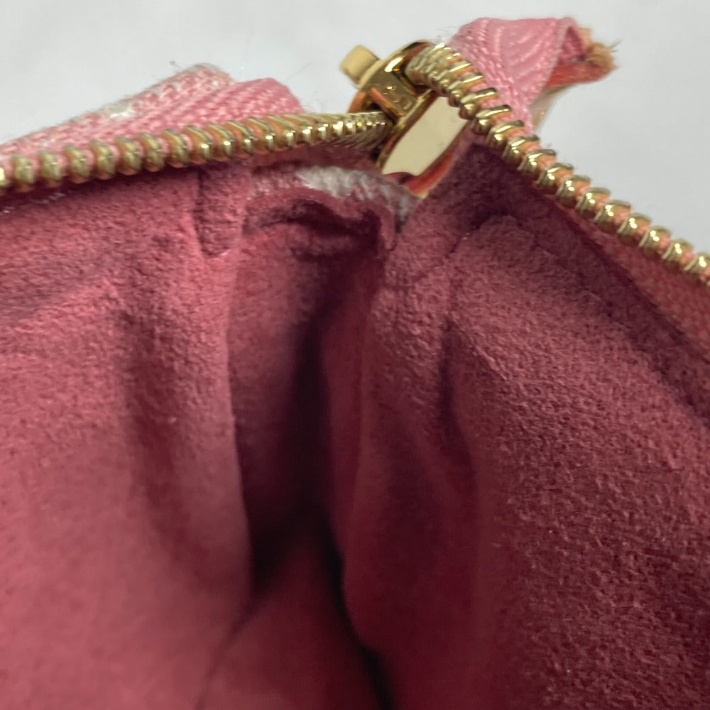 LOUIS VUITTON Coin case M81176 Monogram denim pink Monogram jacquard denim Micro Pochette Accessoires