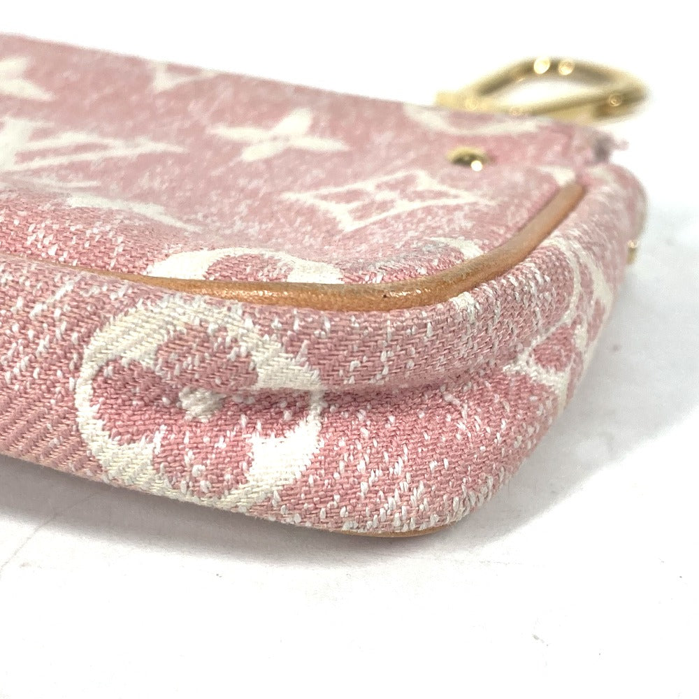 LOUIS VUITTON Coin case M81176 Monogram denim pink Monogram jacquard denim Micro Pochette Accessoires