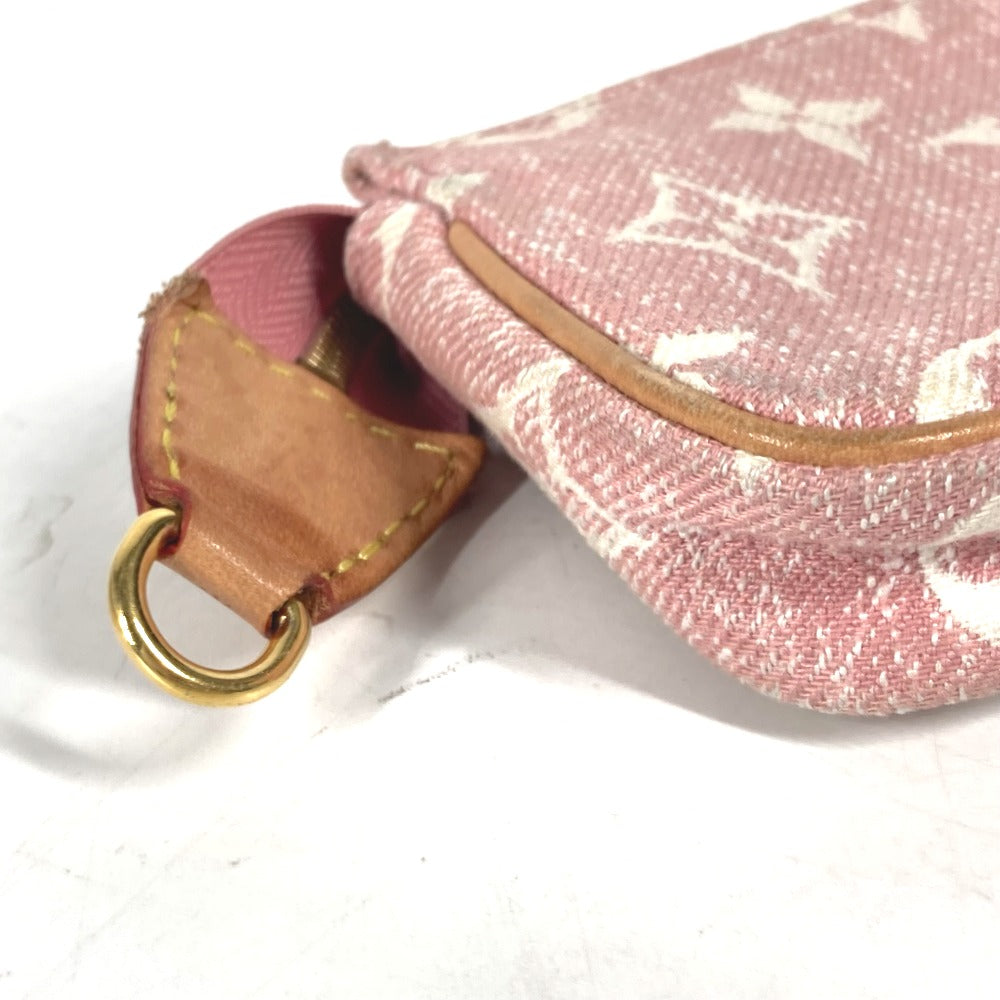 LOUIS VUITTON Coin case M81176 Monogram denim pink Monogram jacquard denim Micro Pochette Accessoires