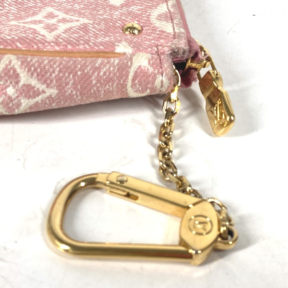 LOUIS VUITTON Coin case M81176 Monogram denim pink Monogram jacquard denim Micro Pochette Accessoires
