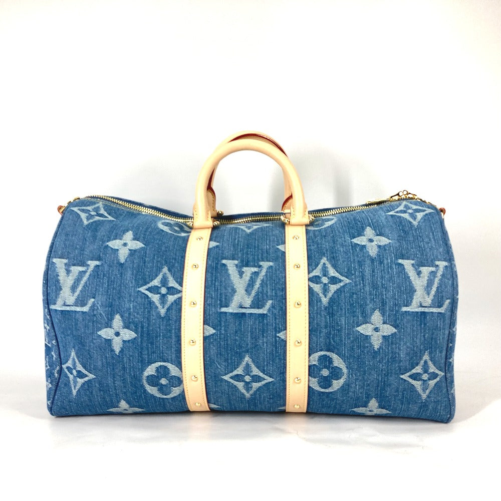 LOUIS VUITTON Boston Duffel bag M24315 Monogram denim blue New LV Remix Keepall ・bandouliere 45