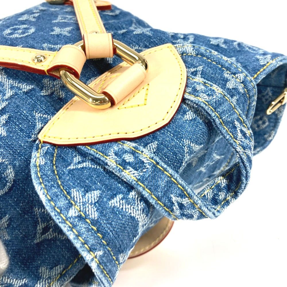 LOUIS VUITTON Backpack M46836 Monogram denim blue New LV Remix Venice Women Used