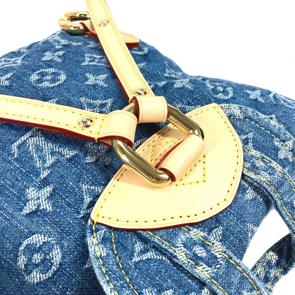 LOUIS VUITTON Backpack M46836 Monogram denim blue New LV Remix Venice Women Used