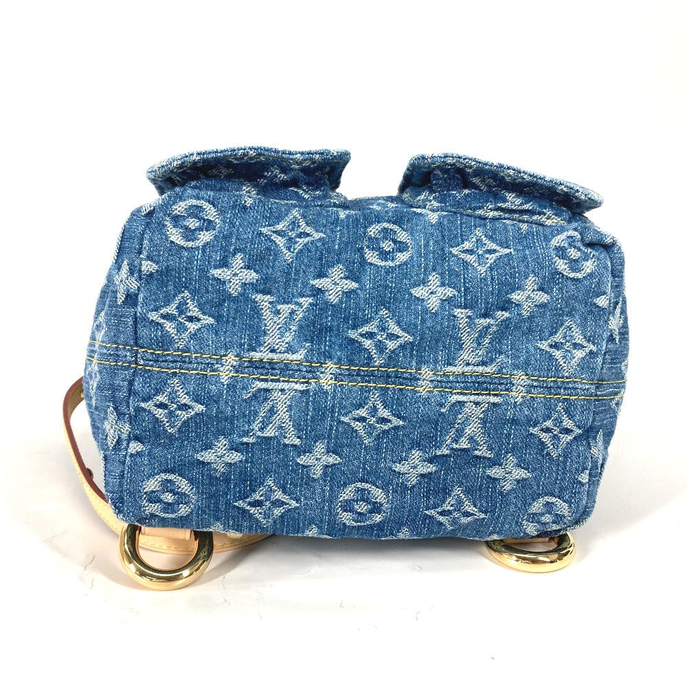LOUIS VUITTON Backpack M46836 Monogram denim blue New LV Remix Venice Women Used