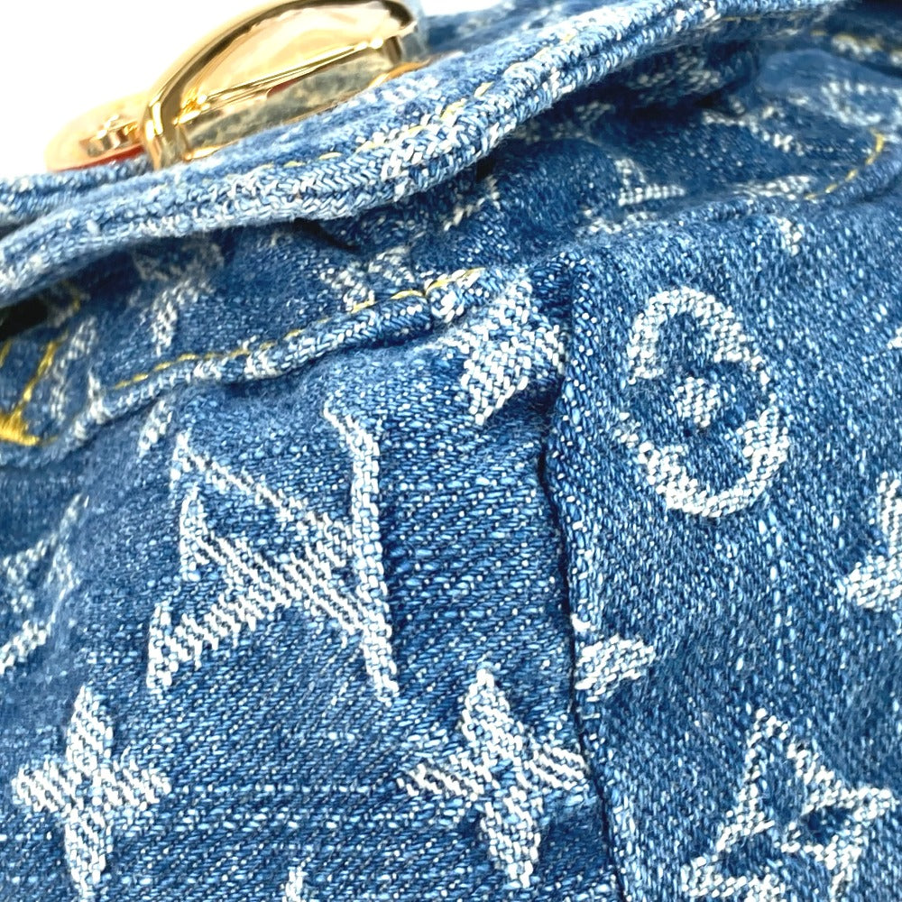 LOUIS VUITTON Backpack M46836 Monogram denim blue New LV Remix Venice Women Used