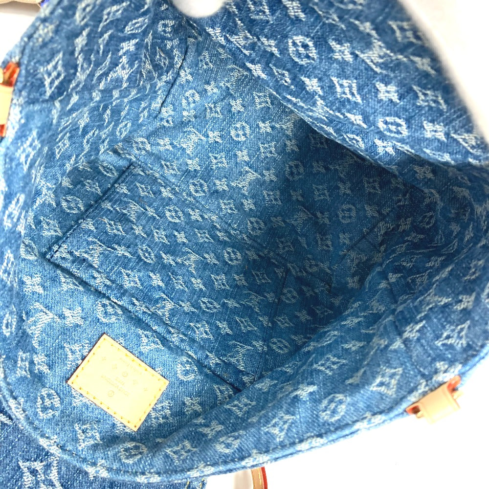 LOUIS VUITTON Backpack M46836 Monogram denim blue New LV Remix Venice Women Used