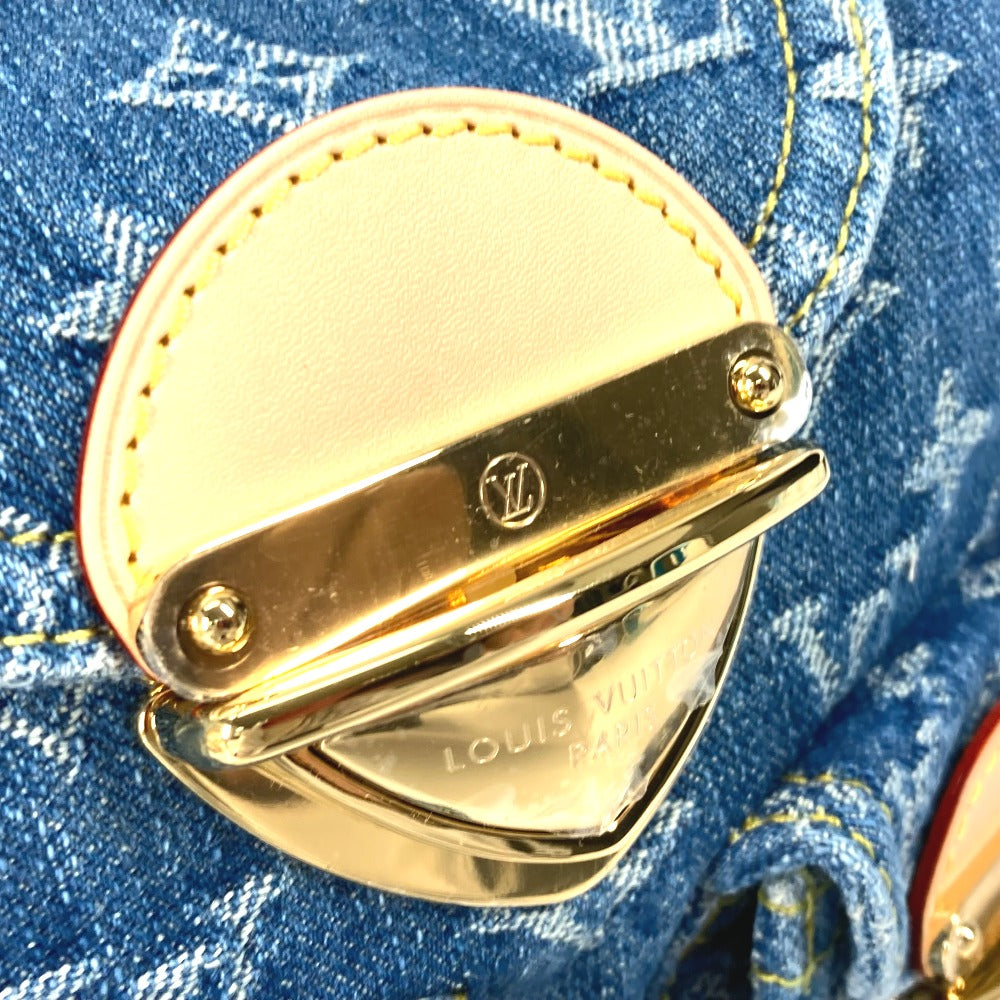 LOUIS VUITTON Backpack M46836 Monogram denim blue New LV Remix Venice Women Used