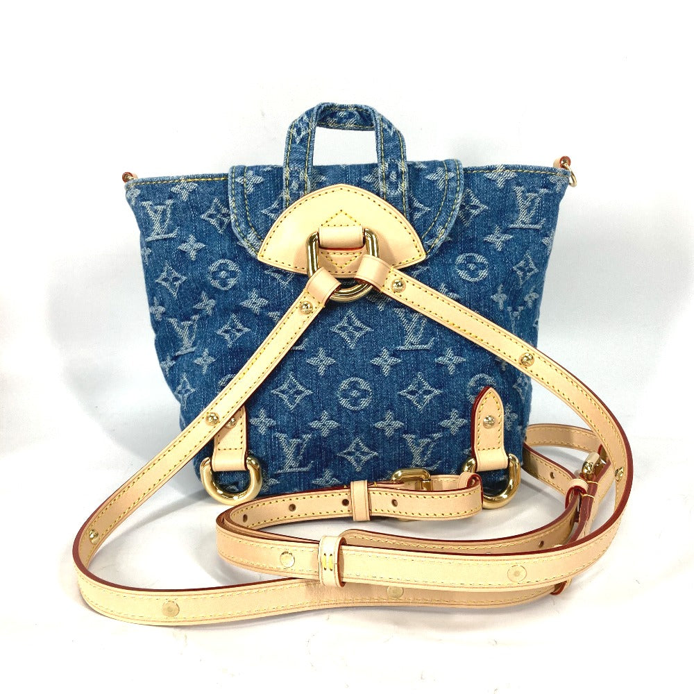 LOUIS VUITTON Backpack M46836 Monogram denim blue New LV Remix Venice Women Used
