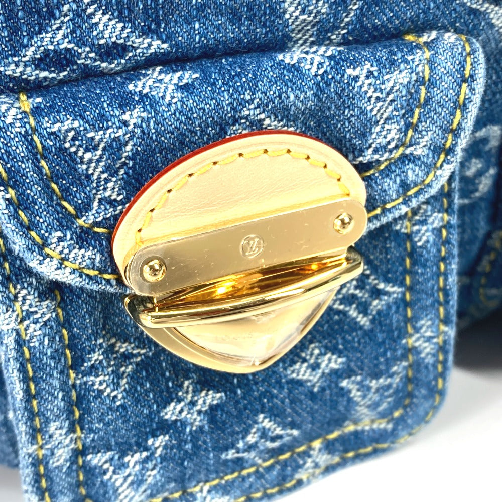 LOUIS VUITTON Backpack M46836 Monogram denim blue New LV Remix Venice Women Used