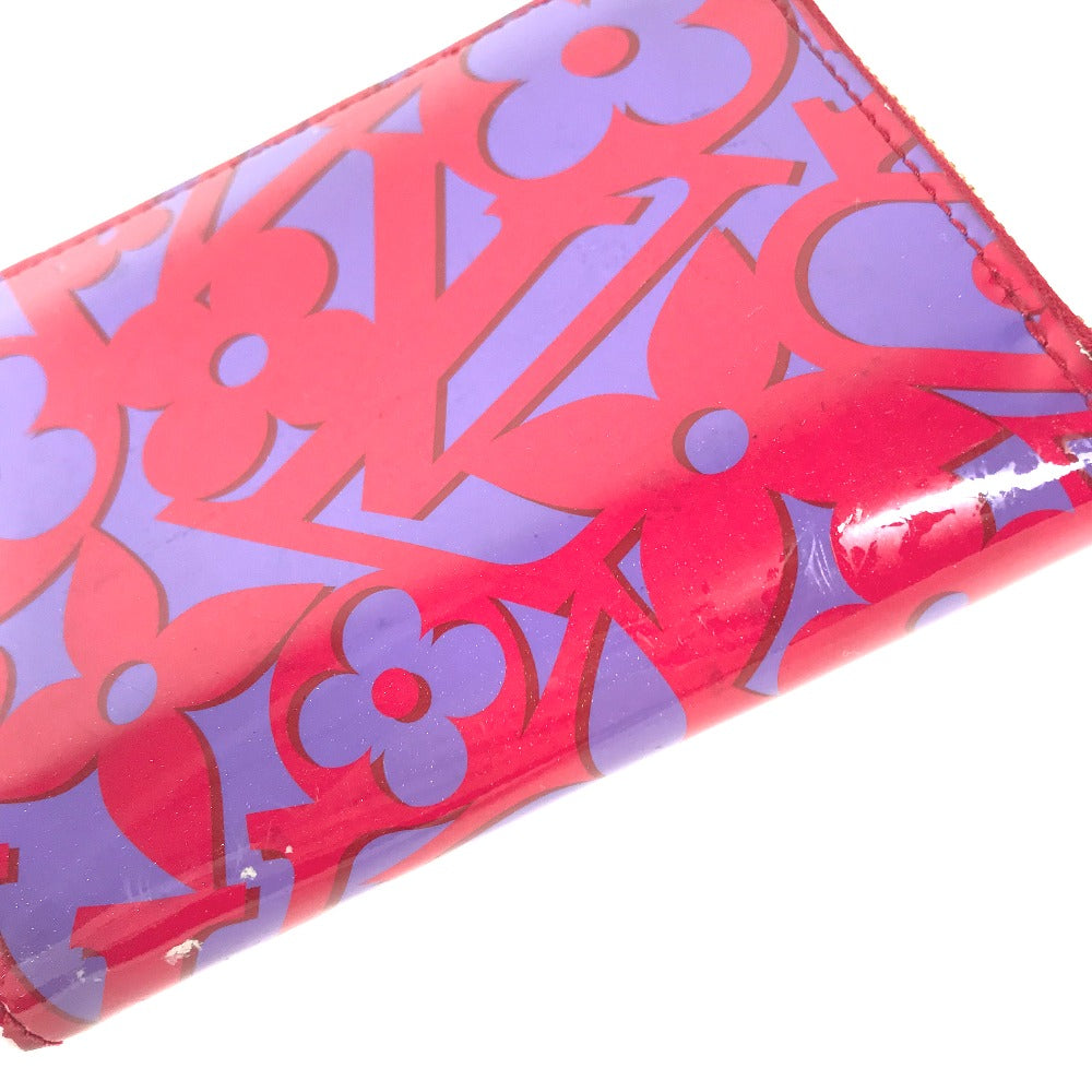 LOUIS VUITTON Coin case M90130 Patent leather purple 2014 Valentine Sweet Monogram Zip around purse Women Used