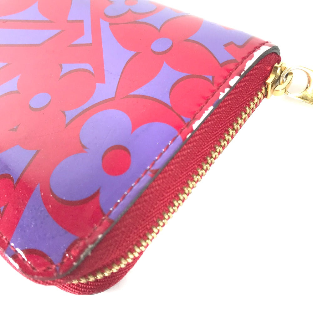 LOUIS VUITTON Coin case M90130 Patent leather purple 2014 Valentine Sweet Monogram Zip around purse Women Used