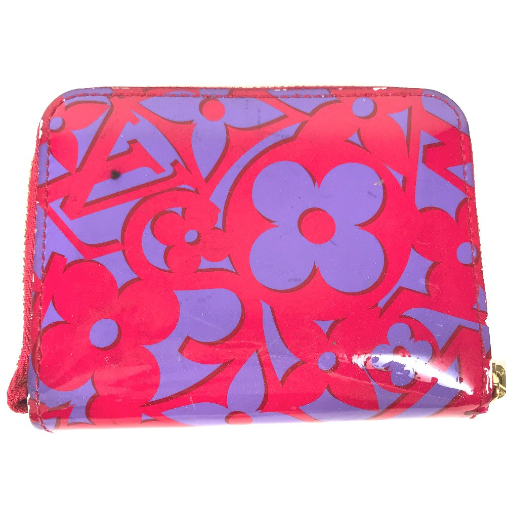 LOUIS VUITTON Coin case M90130 Patent leather purple 2014 Valentine Sweet Monogram Zip around purse Women Used