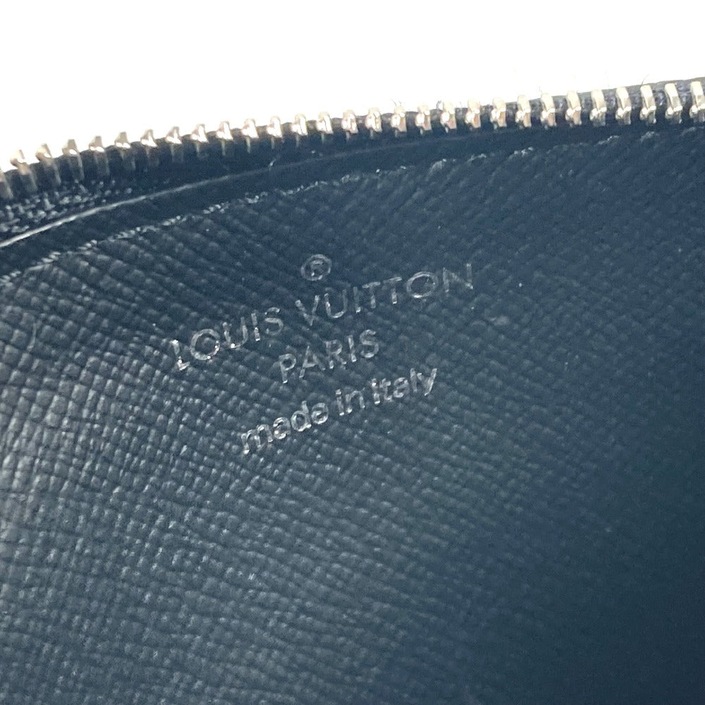 LOUIS VUITTON Coin case M30271 Monogram Eclipse Canvas, Taiga Leather black Taigalama Coin card holder
