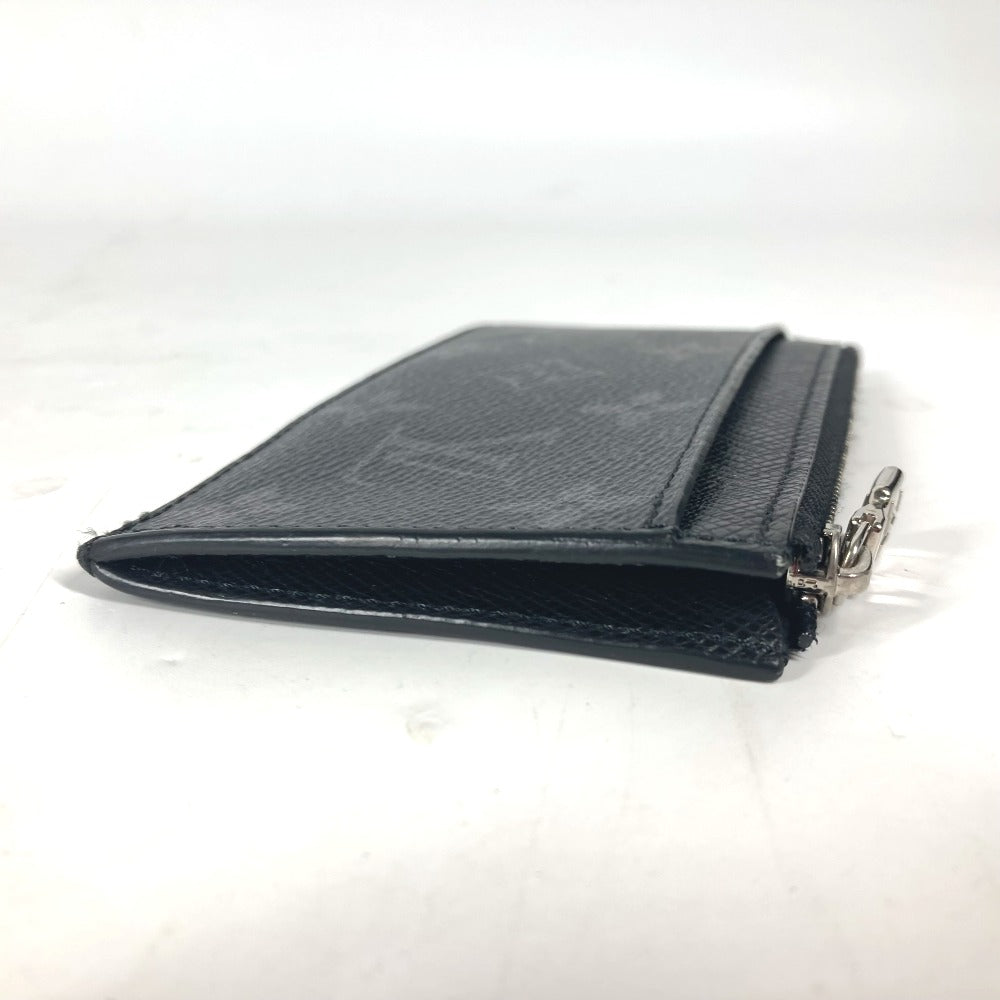 LOUIS VUITTON Coin case M30271 Monogram Eclipse Canvas, Taiga Leather black Taigalama Coin card holder