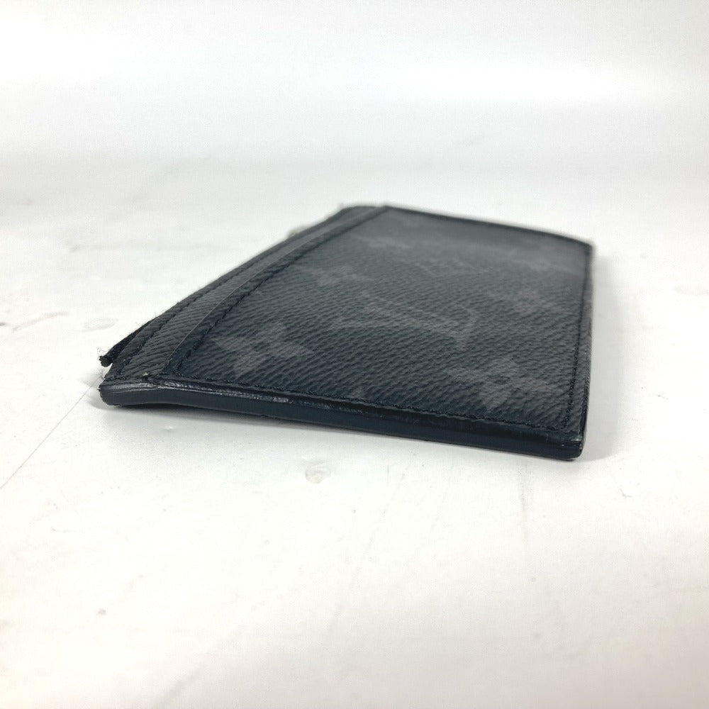 LOUIS VUITTON Coin case M30271 Monogram Eclipse Canvas, Taiga Leather black Taigalama Coin card holder