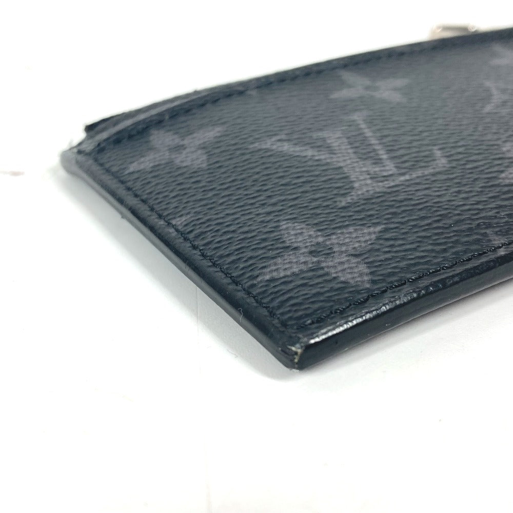 LOUIS VUITTON Coin case M30271 Monogram Eclipse Canvas, Taiga Leather black Taigalama Coin card holder