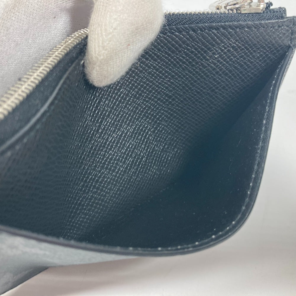LOUIS VUITTON Coin case M30271 Monogram Eclipse Canvas, Taiga Leather black Taigalama Coin card holder