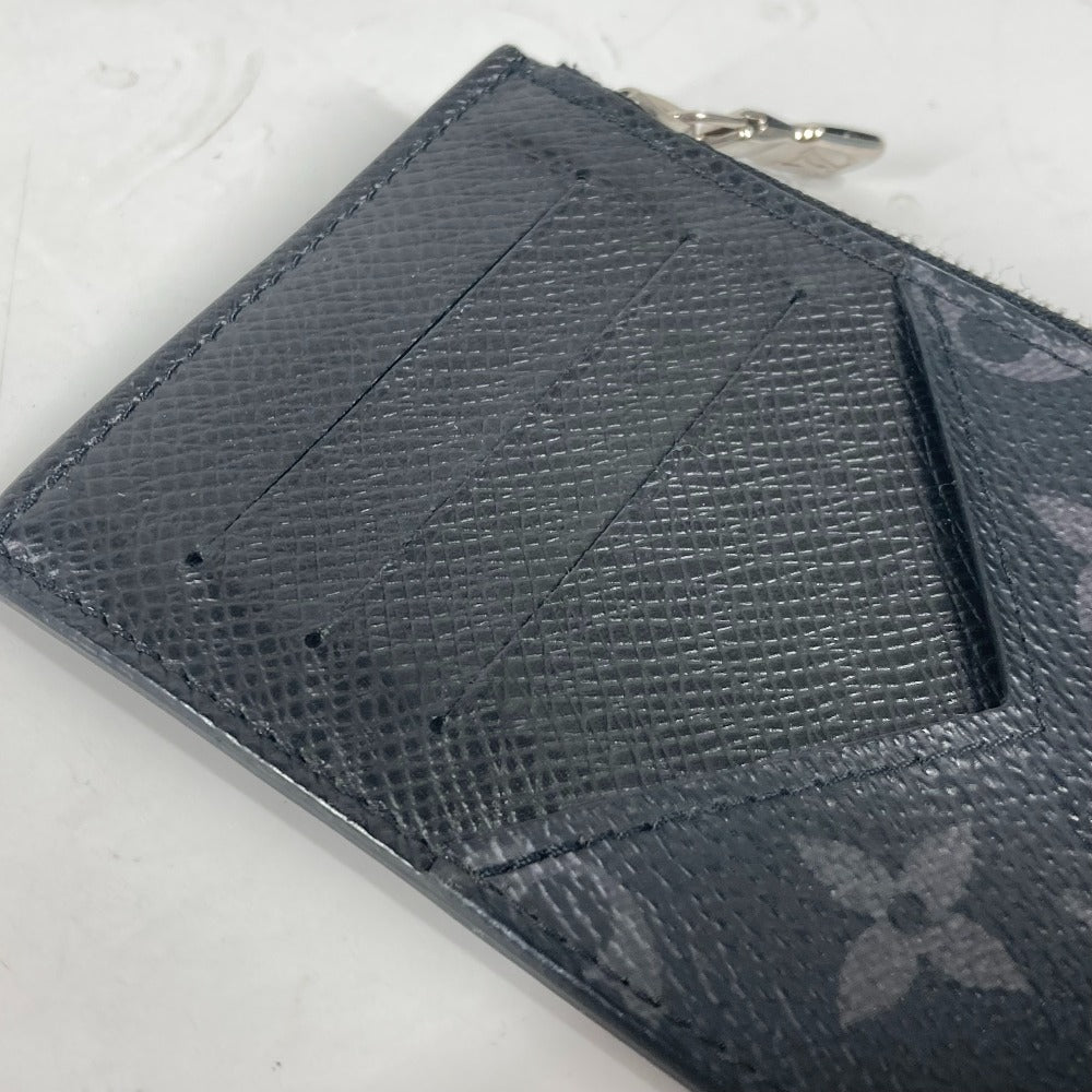 LOUIS VUITTON Coin case M30271 Monogram Eclipse Canvas, Taiga Leather black Taigalama Coin card holder