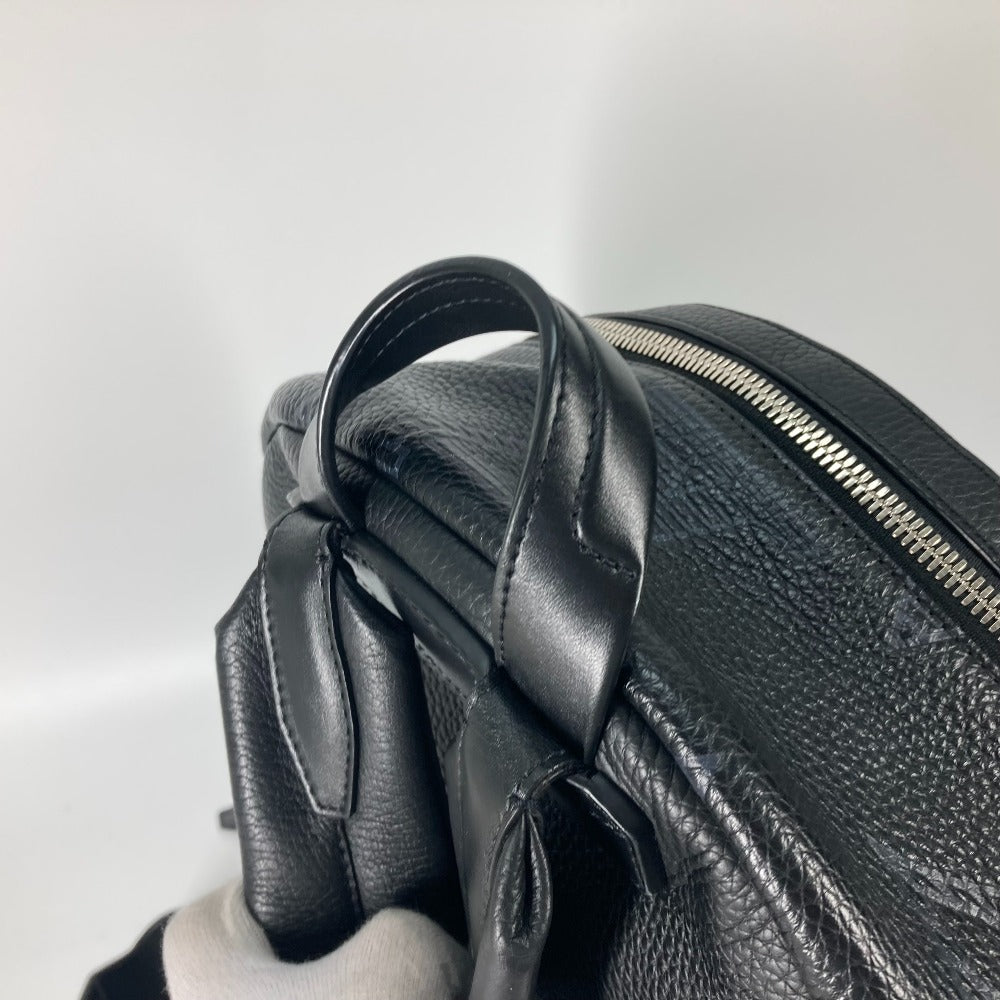 LOUIS VUITTON Backpack M57288 leather black Monogram Taurillon Clemence Shadow Armand backpack