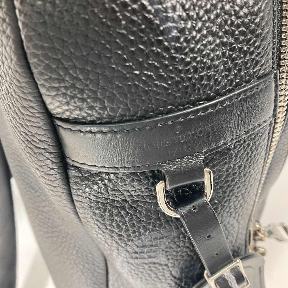 LOUIS VUITTON Backpack M57288 leather black Monogram Taurillon Clemence Shadow Armand backpack