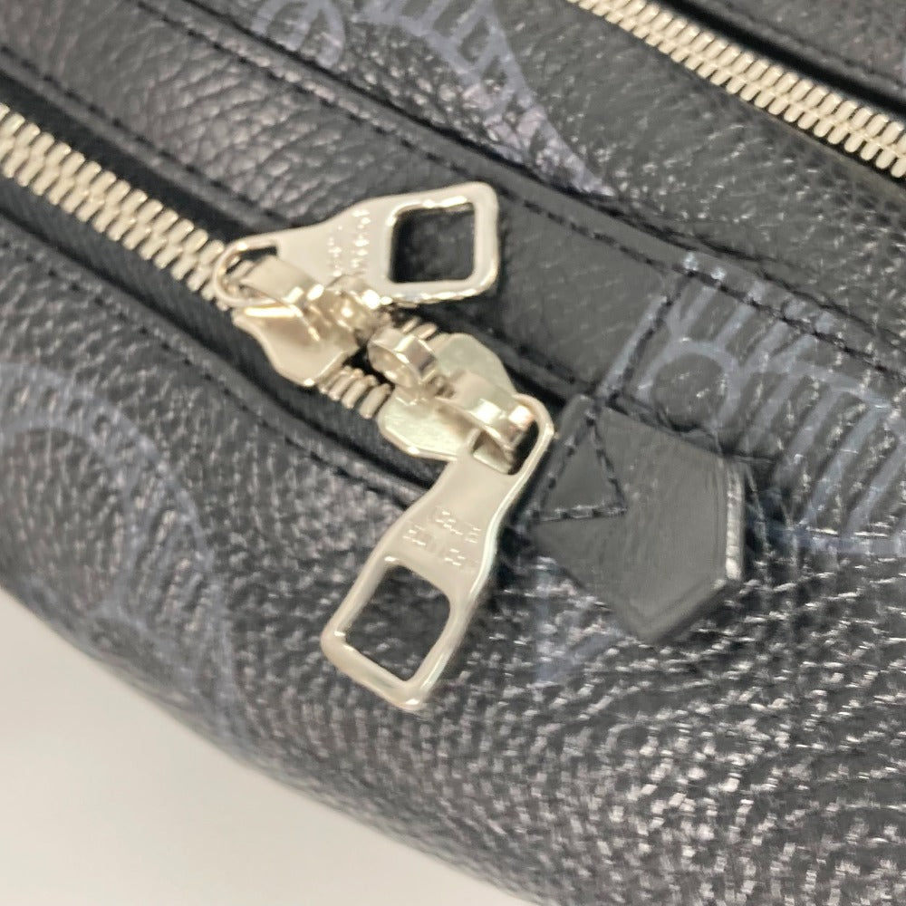 LOUIS VUITTON Backpack M57288 leather black Monogram Taurillon Clemence Shadow Armand backpack