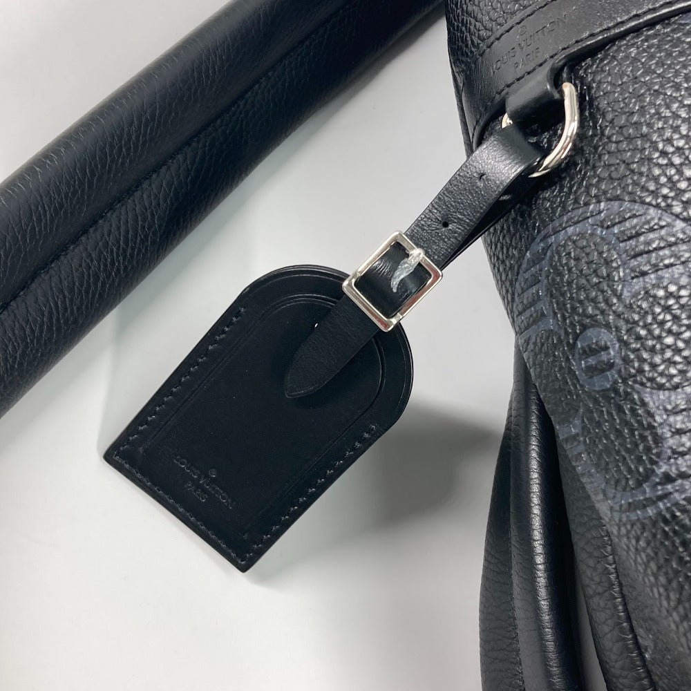 LOUIS VUITTON Backpack M57288 leather black Monogram Taurillon Clemence Shadow Armand backpack