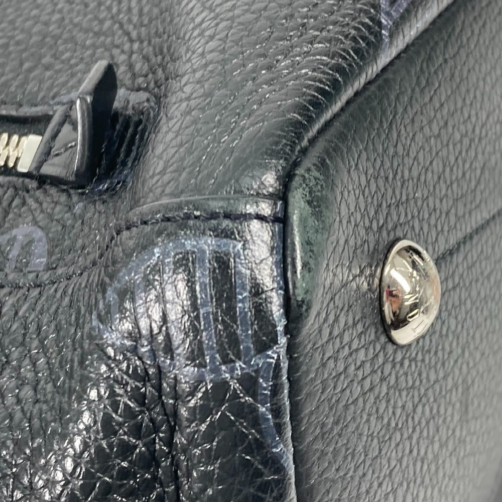LOUIS VUITTON Backpack M57288 leather black Monogram Taurillon Clemence Shadow Armand backpack