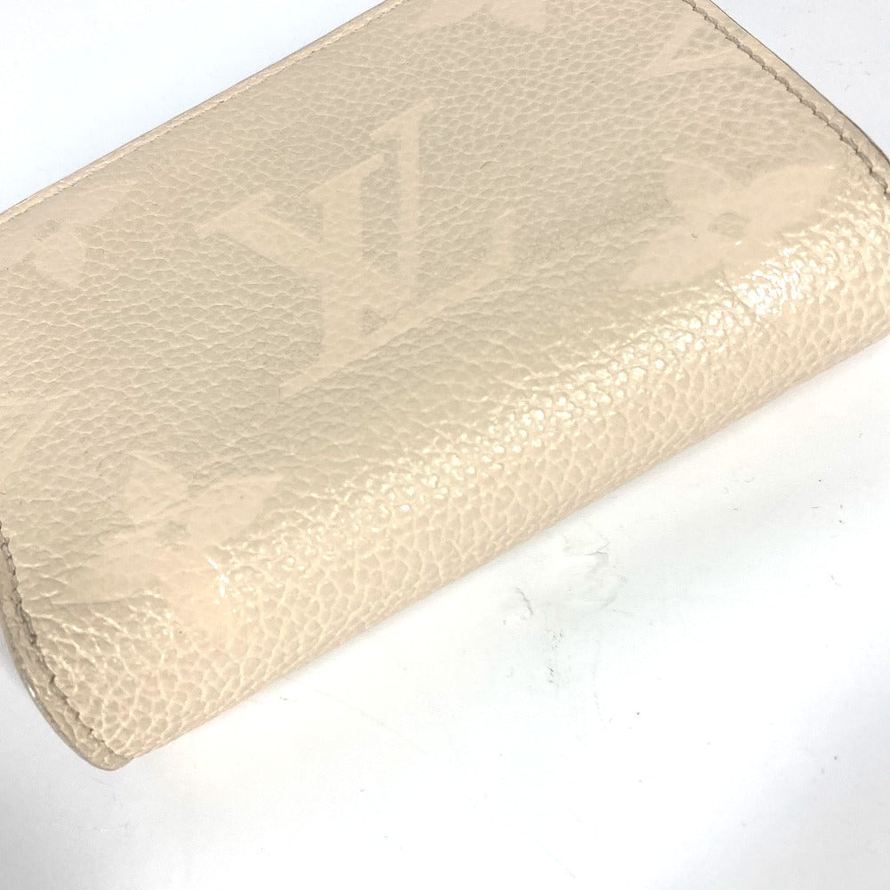 LOUIS VUITTON Folded wallet M80754 Monogram Ann Platt Leather beige Monogram Ann Platt Portefeuille Clare Women Used