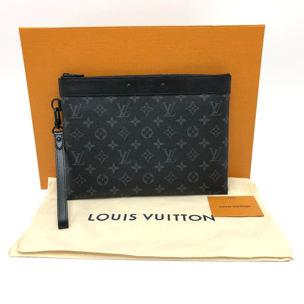 LOUIS VUITTON Clutch bag ‚l81569 Monogram Eclipse Canvas black Monogram Eclipse pochette to go mens Used