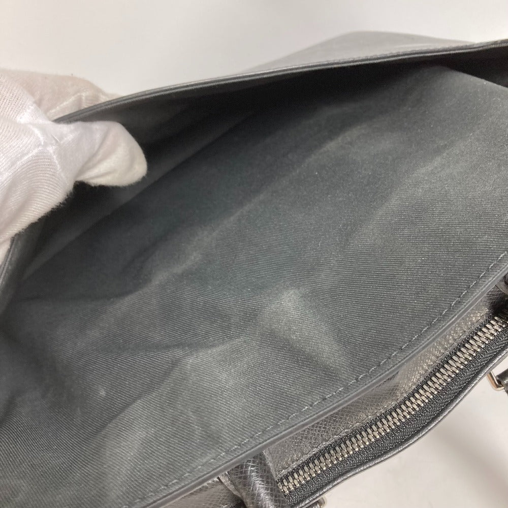 LOUIS VUITTON Business bag M30440 Taiga Leather black Taiga Alex