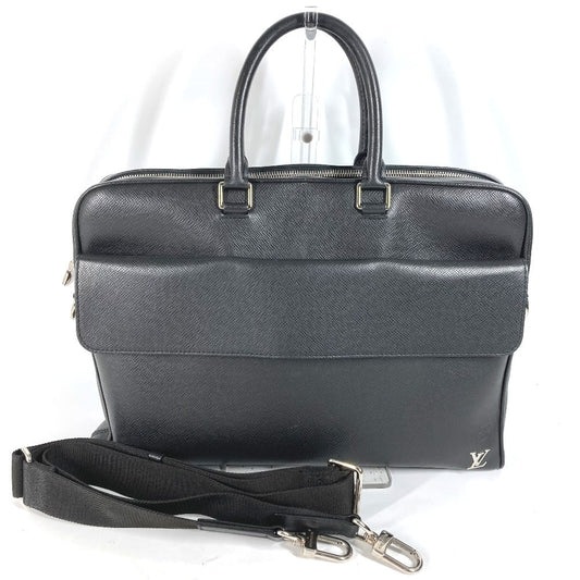 LOUIS VUITTON Business bag M30440 Taiga Leather black Taiga Alex