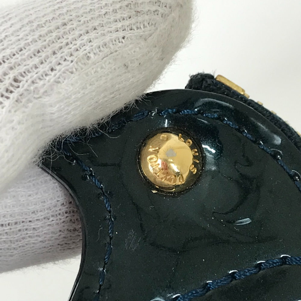 LOUIS VUITTON Coin case M91405 Monogram Vernis green Monogram Vernis Pochette Oiseau Women Used