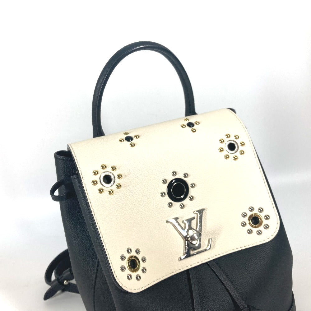 LOUIS VUITTON Backpack M54108 leather black Rock Me Backpack Studs