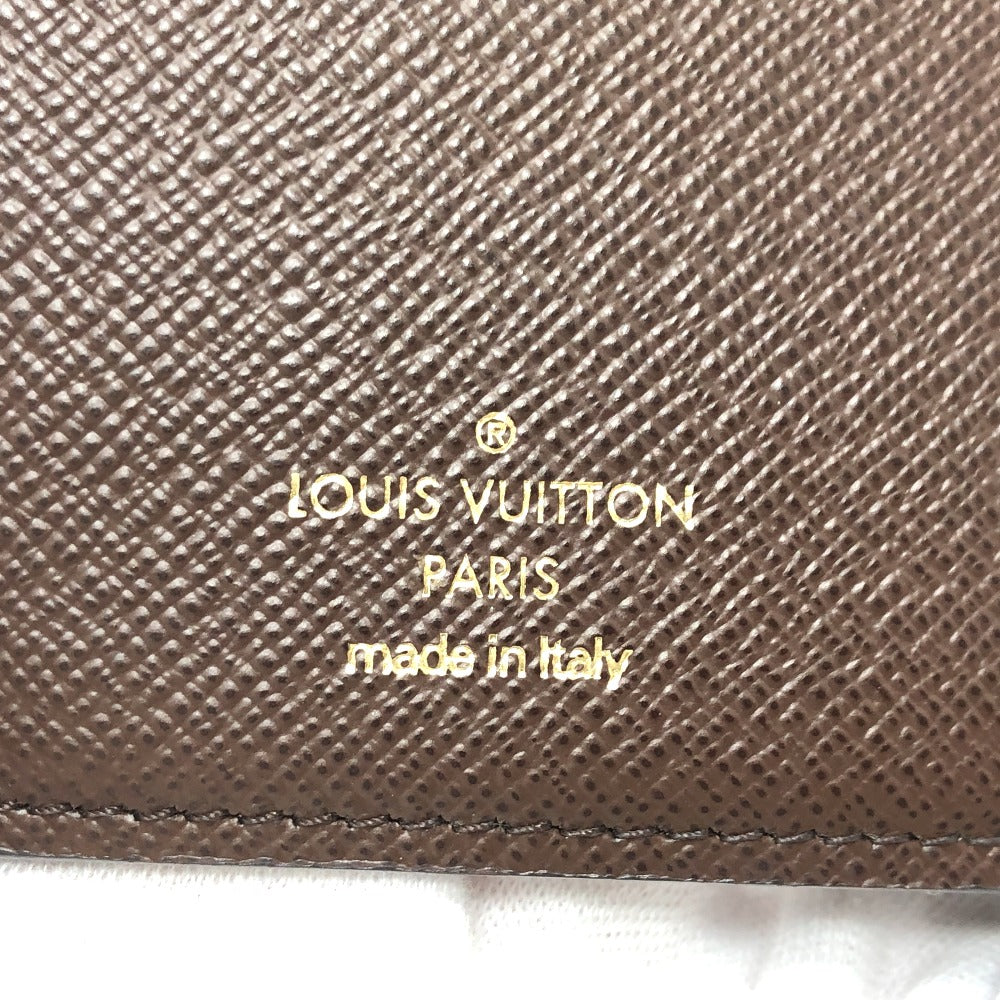 LOUIS VUITTON Folded wallet N60043 Damier canvas Brown Portefeuille Normandy