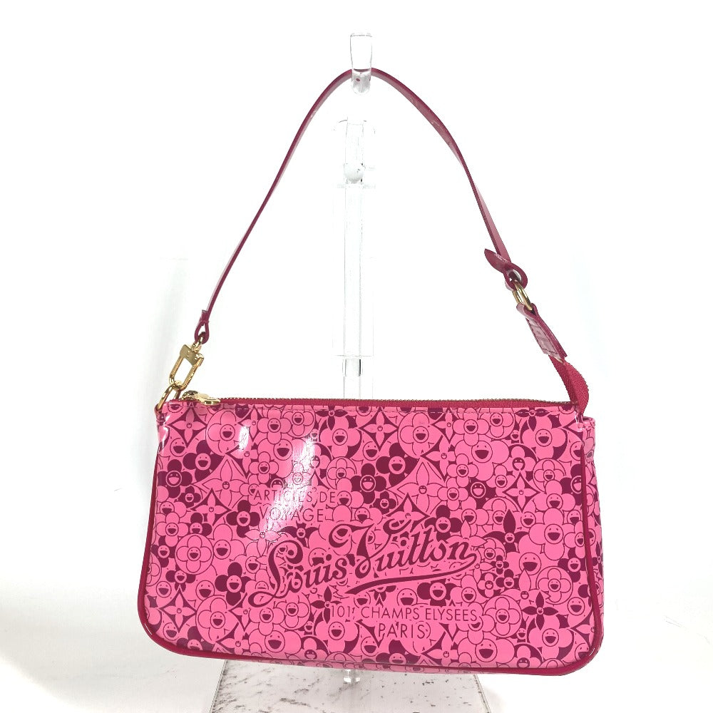 LOUIS VUITTON Accessory pouch M93166 PVC / Leather pink Cosmic Blossom Pochette Cosmic Women Used