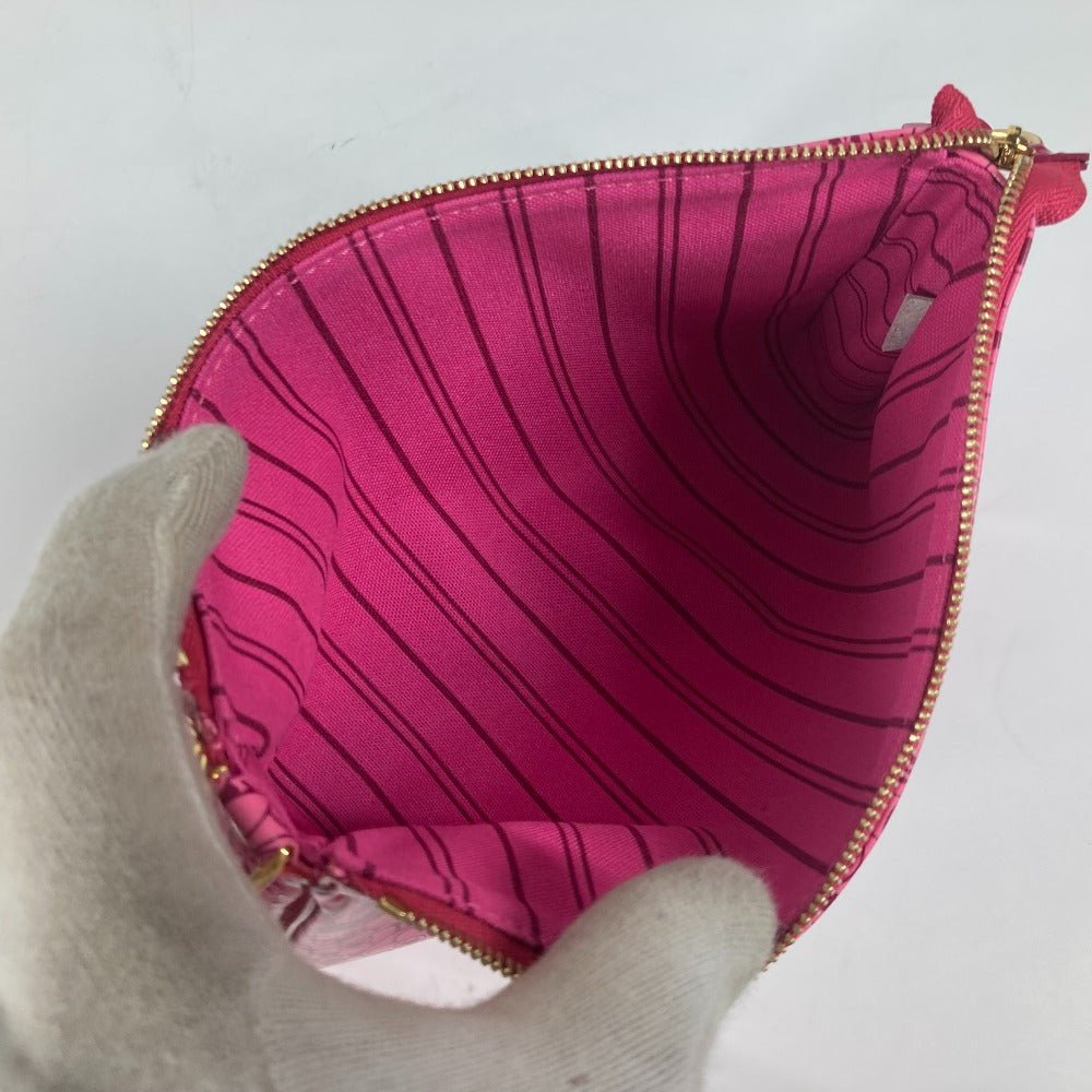 LOUIS VUITTON Accessory pouch M93166 PVC / Leather pink Cosmic Blossom Pochette Cosmic Women Used