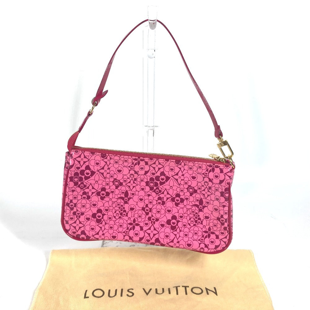LOUIS VUITTON Accessory pouch M93166 PVC / Leather pink Cosmic Blossom Pochette Cosmic Women Used