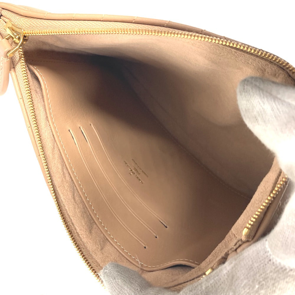 LOUIS VUITTON Clutch bag M68478 leather beige New Wave Pochette Zip