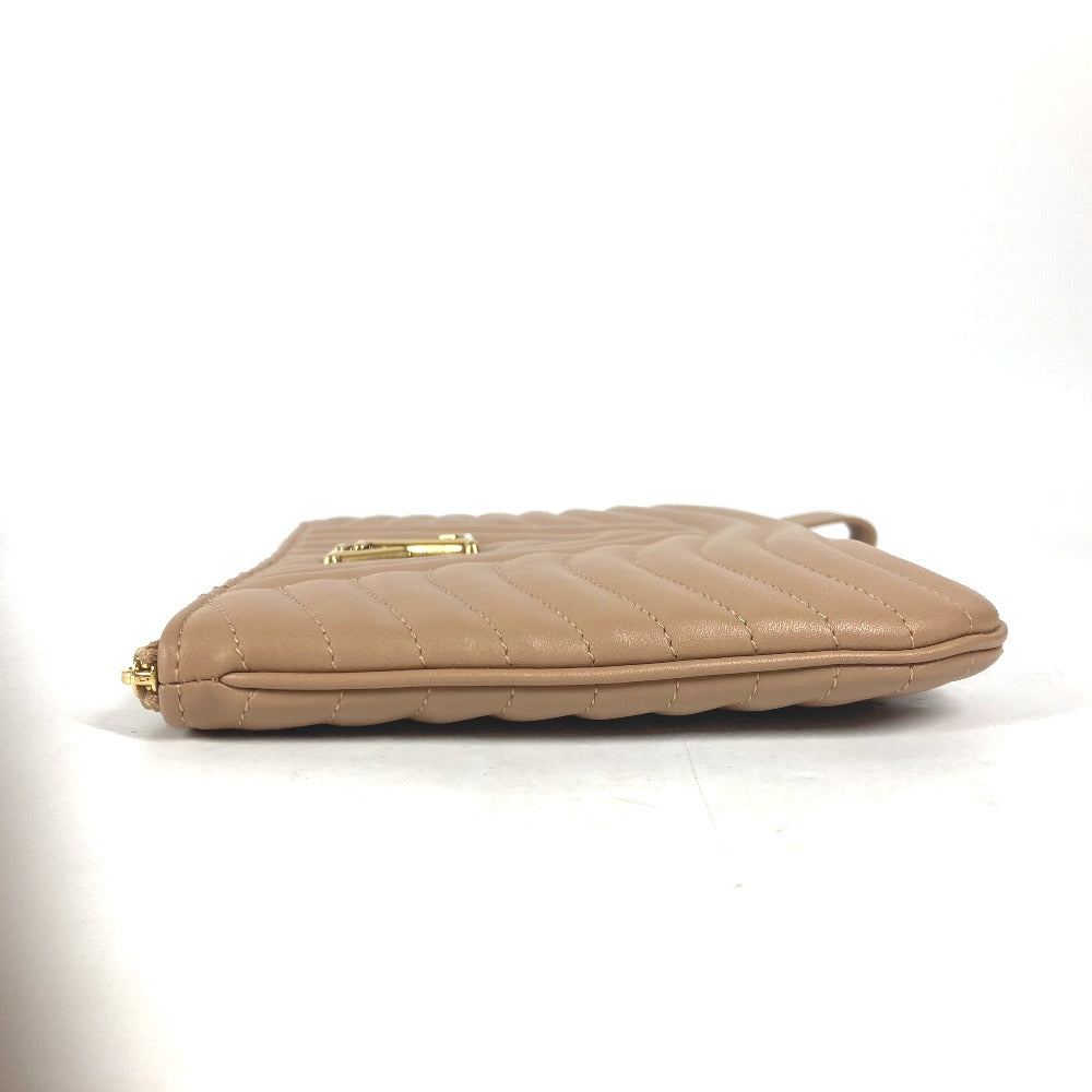 LOUIS VUITTON Clutch bag M68478 leather beige New Wave Pochette Zip
