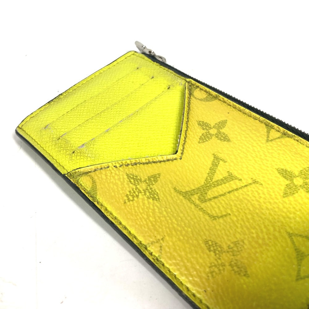 LOUIS VUITTON Coin case M30950 Taiga Leather, Monogram Canvas yellow Taigalama Coin card holder