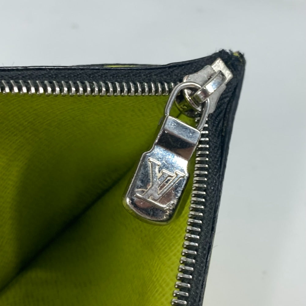LOUIS VUITTON Coin case M30950 Taiga Leather, Monogram Canvas yellow Taigalama Coin card holder