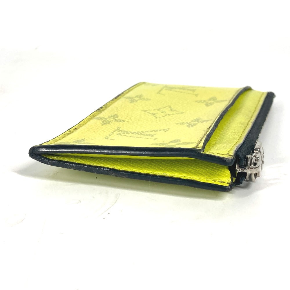 LOUIS VUITTON Coin case M30950 Taiga Leather, Monogram Canvas yellow Taigalama Coin card holder