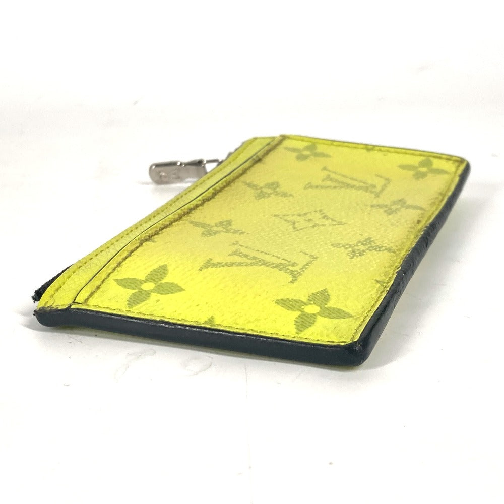 LOUIS VUITTON Coin case M30950 Taiga Leather, Monogram Canvas yellow Taigalama Coin card holder