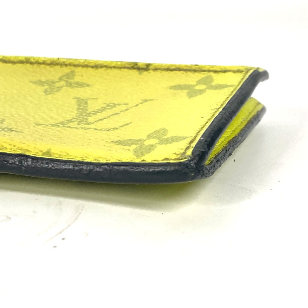 LOUIS VUITTON Coin case M30950 Taiga Leather, Monogram Canvas yellow Taigalama Coin card holder