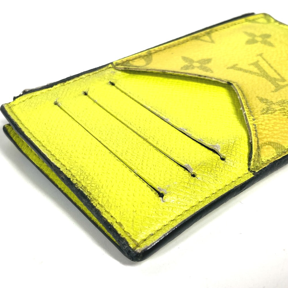 LOUIS VUITTON Coin case M30950 Taiga Leather, Monogram Canvas yellow Taigalama Coin card holder