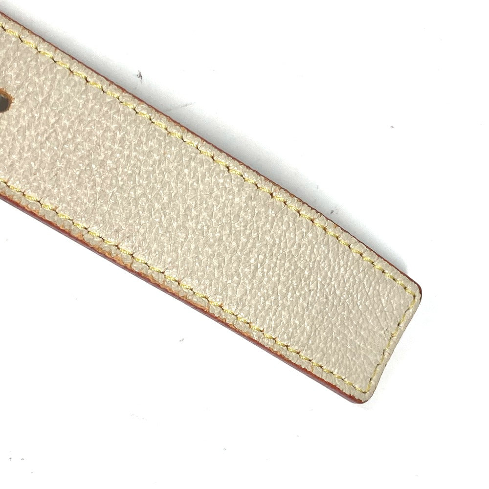 LOUIS VUITTON belt M6870W Suhari leather white Suhari Santur Suhalirah 80