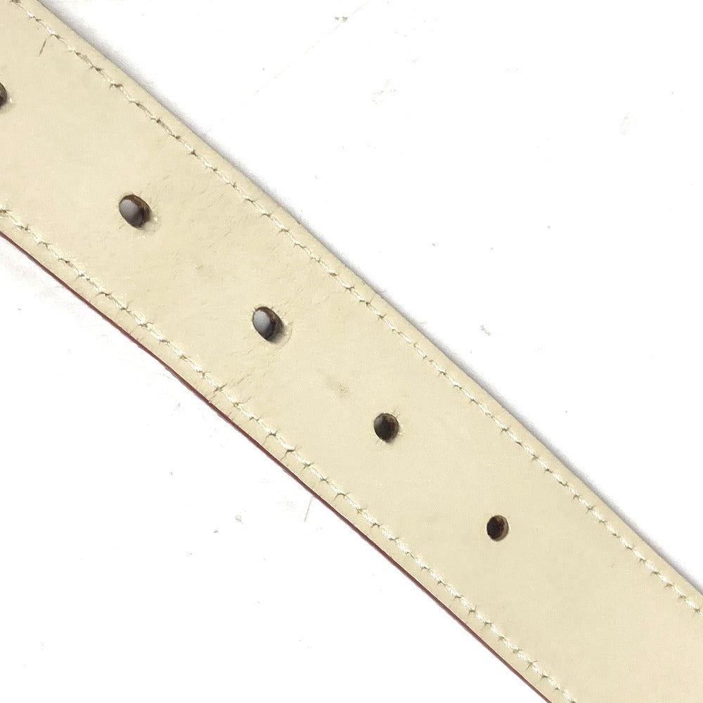 LOUIS VUITTON belt M6870W Suhari leather white Suhari Santur Suhalirah 80